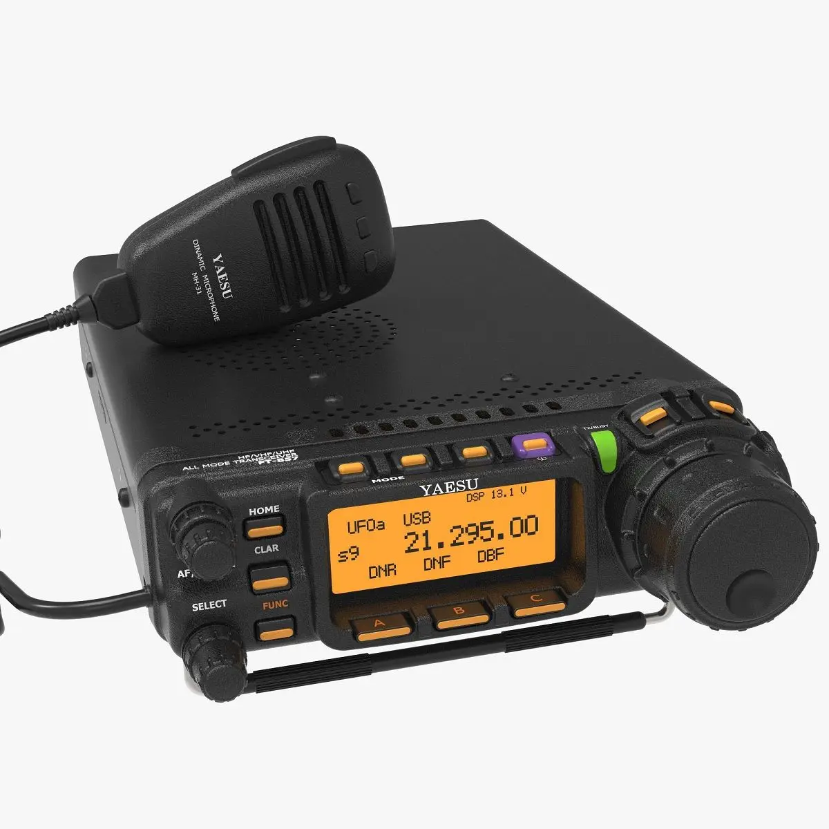 FT-857D All Band Shortwave Transceiver Full Package 100W All Mode Radio For Beginner Amateur Ham Radio Learner Walkie Talkie