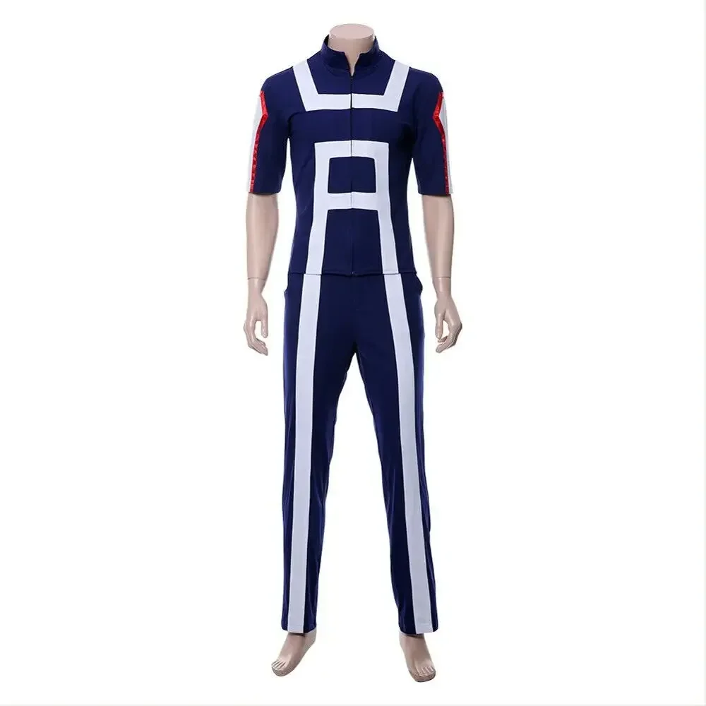 Anime meu herói academia boku nenhum herói das mulheres dos homens uniforme escolar ginásio terno tshirt calças midoriya izuku todoroki shouto cosplay traje