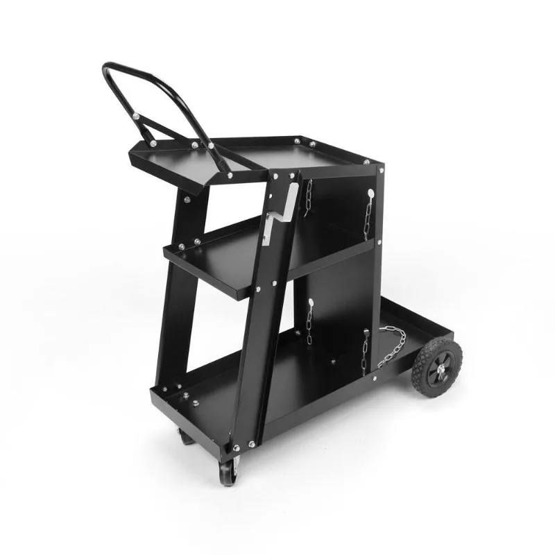 

Three-layer movable electric welding cart with handletool car locomotive