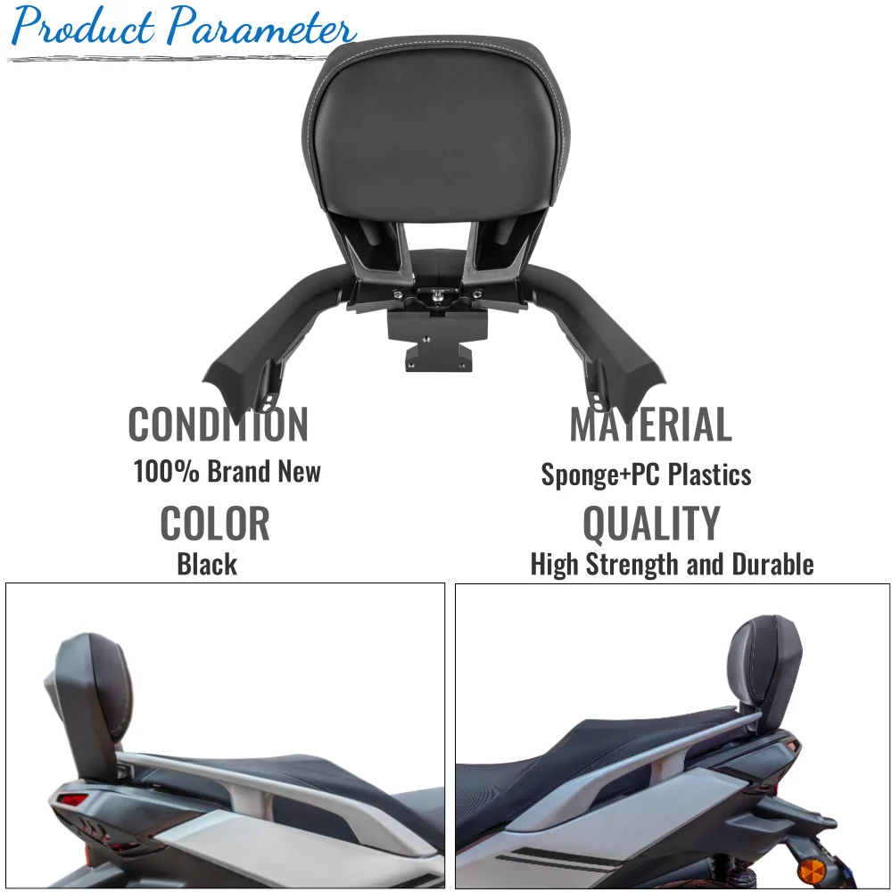 لياماها XMAX X-MAX 300 125 2023 2024 XMAX300 X-MAX300 الركاب الخلفي انفصال سيسي بار مسند الظهر دراجة نارية الملحقات #2