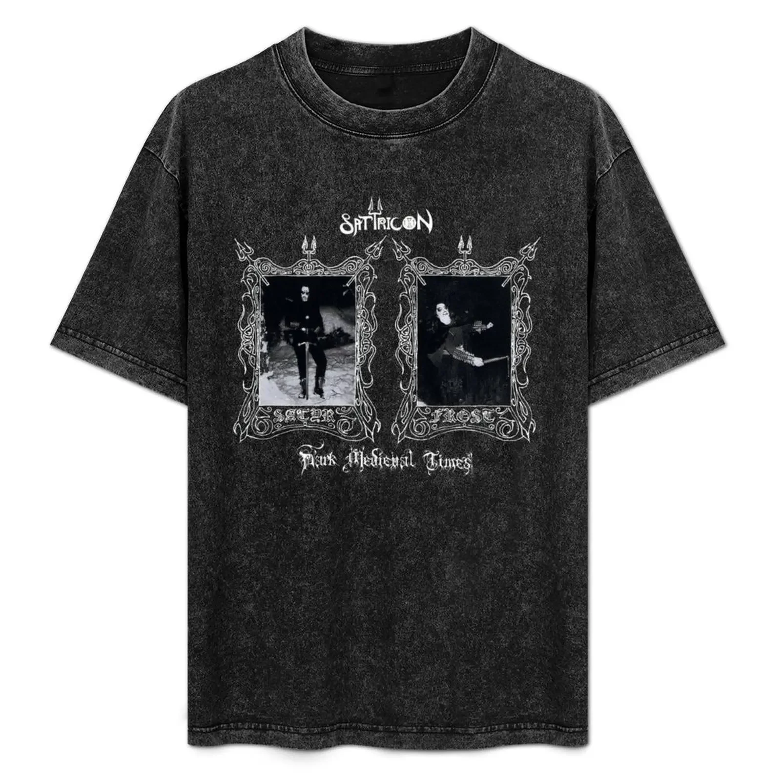 

Satyricon Dark Medieval Times Norway Norwegian Black Metal T-Shirt customs Clothing shirts graphic t shirt for men