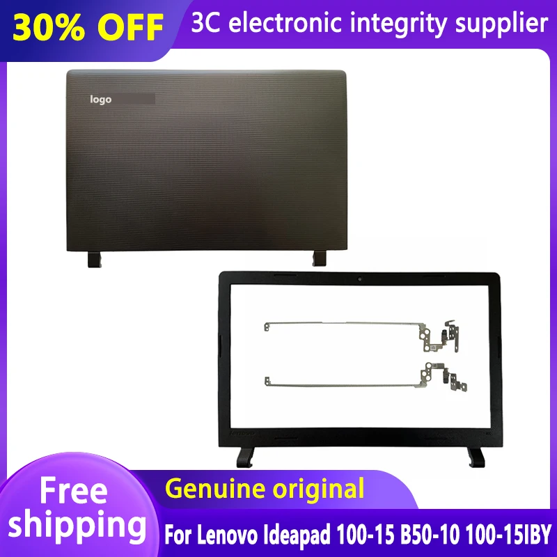 New Laptop For Lenovo Ideapad 100-15 B50-10 100-15IBY LCD Back Cover Front Bezel LCD Hinges L&R Top Rear Lid Frame Housing Black