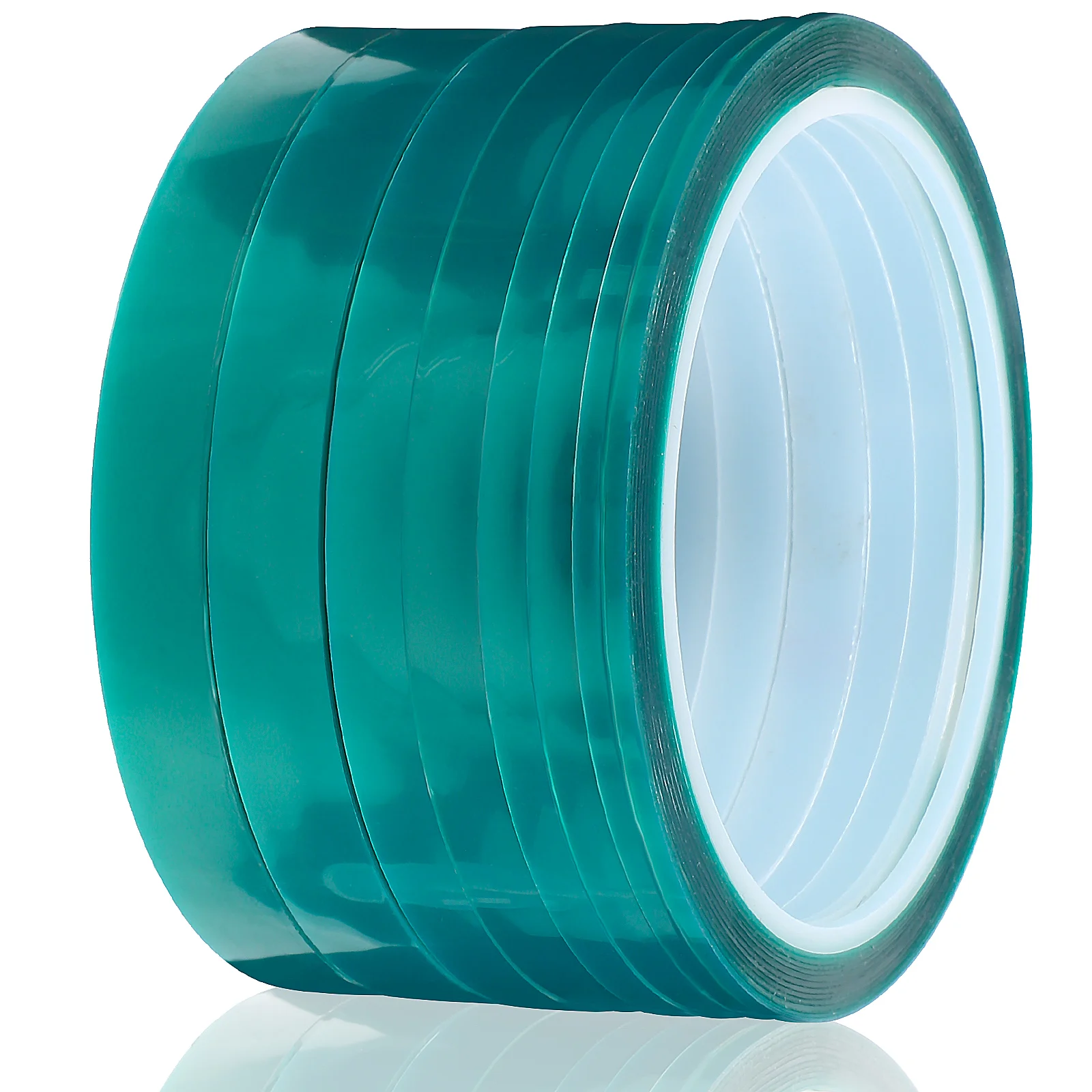 

8 Rolls Temperature Tape 33m 2x3mm 2x5mm 2x8mm 2x12mm Heat Electronics Printing Tape Press Thermal Transfer DIY Repair