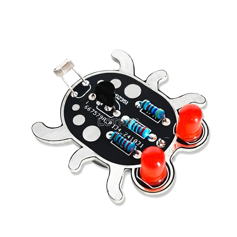 DlY Electronic Weevil Eye Kit Photosensitivity LED Light Soldering  Assembly Welding Practice Experiment For Beginner Learn Gift