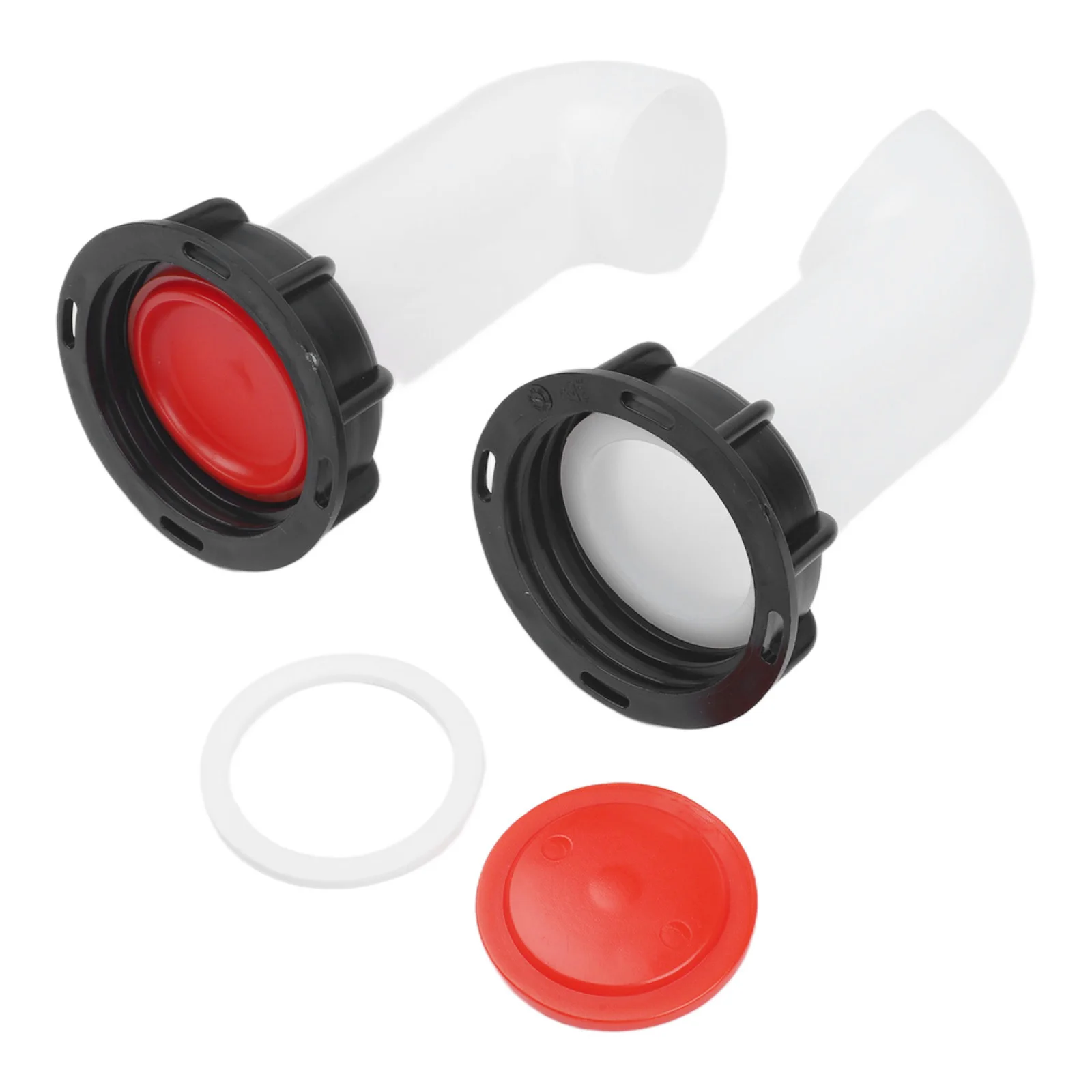 2 Piece IBC Tank Spout Outlet Tap Fitting Compatible with Common IBC Containers for Water Oil Fuel and Diesel Transfer
