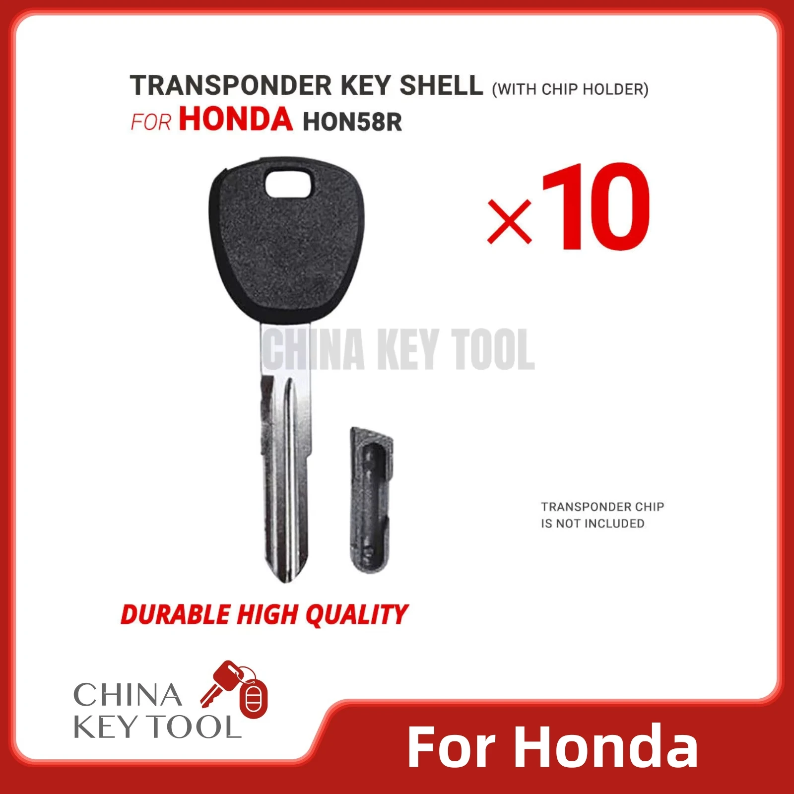 10X чехол для ключа ретранслятора для Honda с лезвием HON58R с держателем чипа