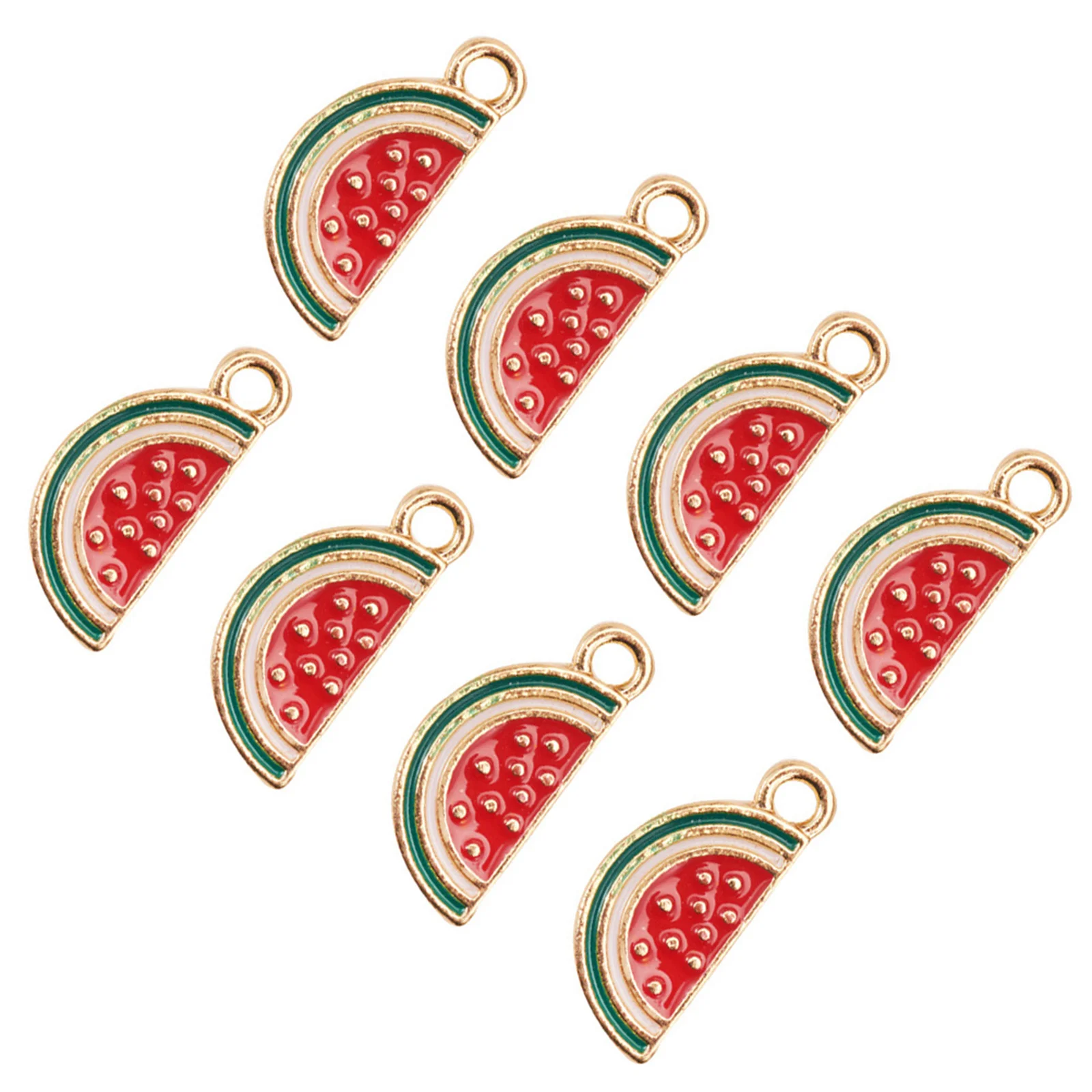 

10 шт. подвески в форме арбуза, эмаль из сплава, набор подвесок «сделай сам», для изготовления ювелирных изделий, ожерелья, браслеты, серьги, ремесленные проекты