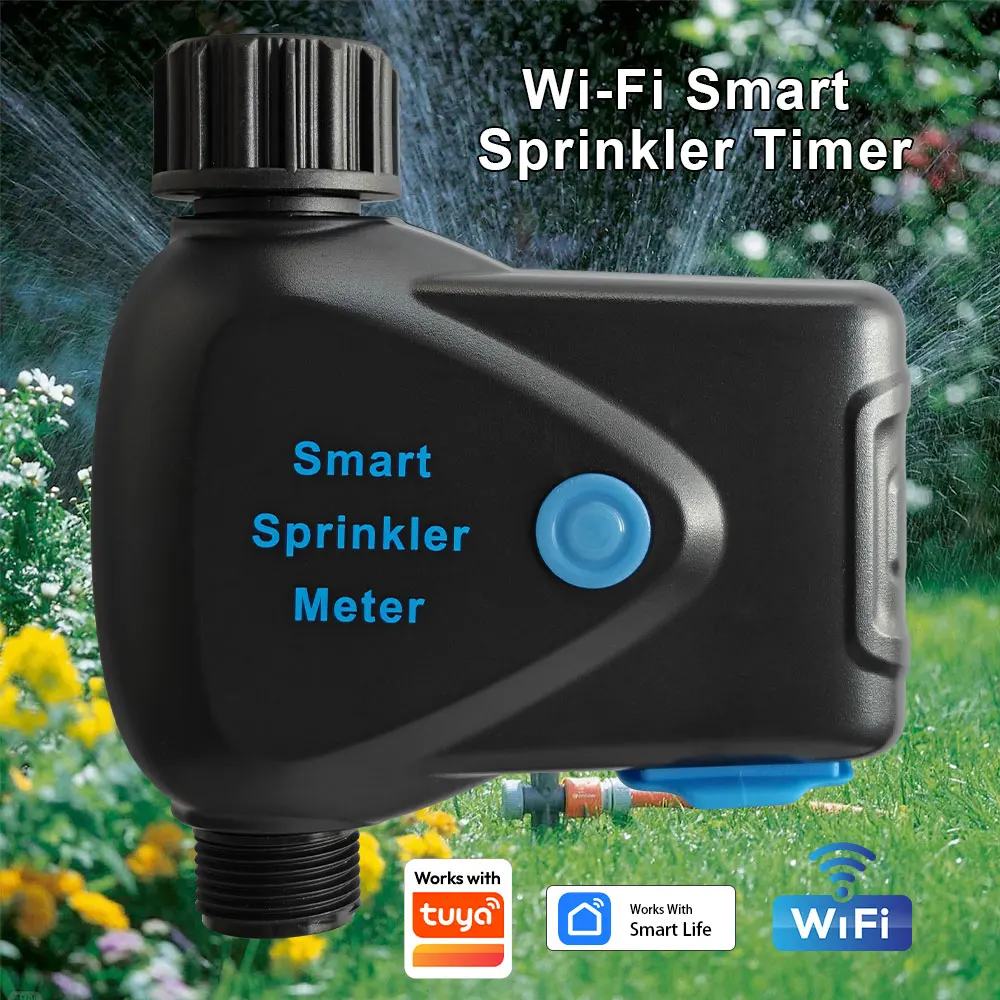 Tuya Watering Timer, Automatic Drip Irrigation Controller, Smart Water Valve, Garden Automatic Watering System Works with Tuya