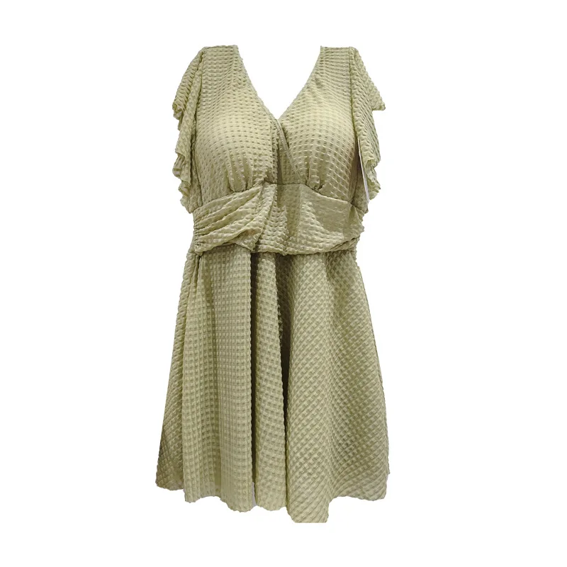 Traje de Baño de Una Pieza para Mujer 2025, Estilo Falda, Plones de Ángulo Plano, Conservador, Cubre el Vientre, Adeaza...