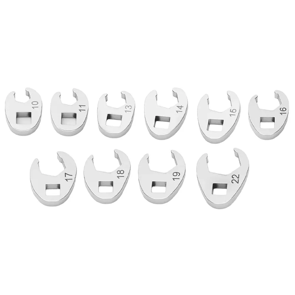 

Набор из 10 гаечных ключей-трещоток с открытым концом, привод 3/8 дюйма, размеры 22 мм, для динамометрических ключей и регулировки механических креплений