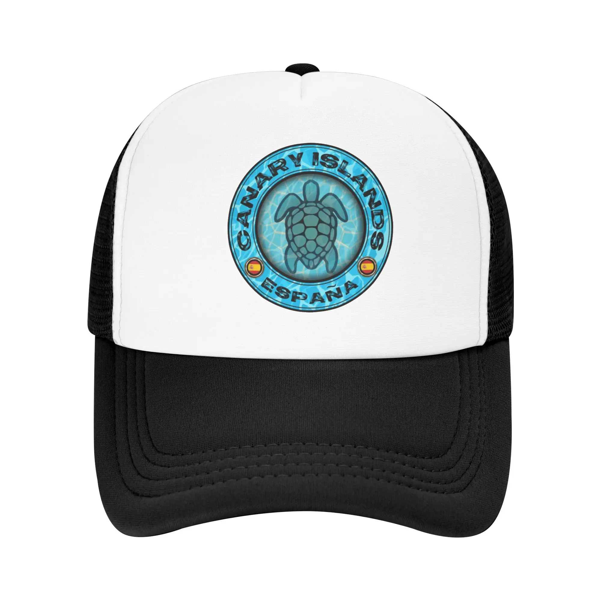 Canary Islands sea turtle Pool Party Mesh Baseball Caps For Womens  Spring Male Beach Sun Hat Trucker Cap