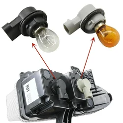 For Jeep Renegade 2014-2021 Front Bumper Turn Signal Indicator Lamp Bulb Plug With Wire Daytime Running Light Socket