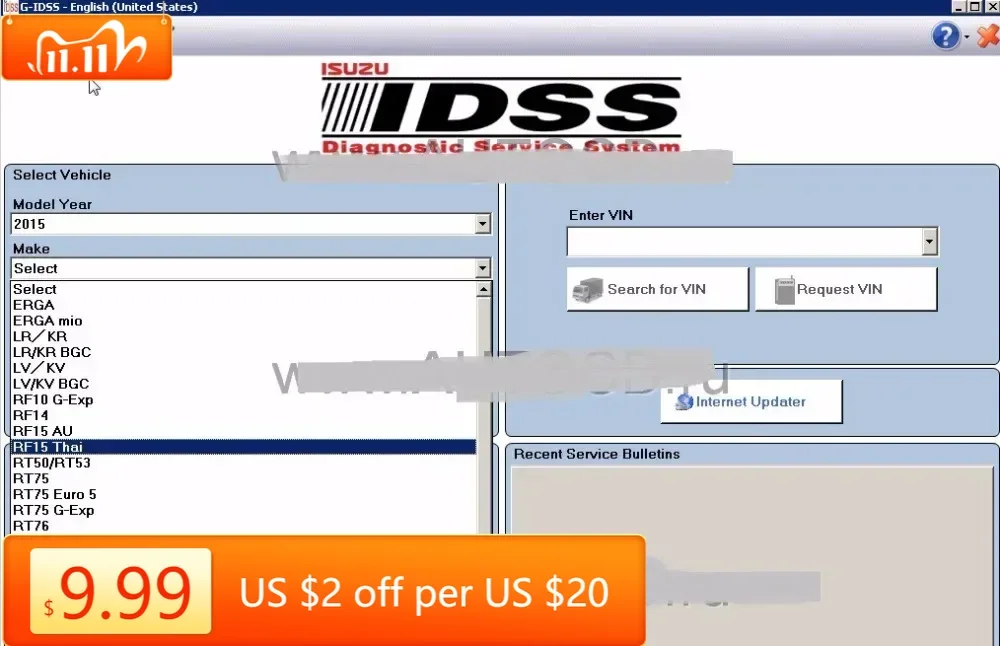 

TruckEPC для внутренней диагностической системы Isuzu G-IDSS +keygen