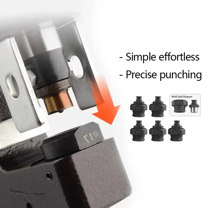 

MHP-20 Electric Hole Punching Tool Hydraulic Metal Angle Punching Machine For Steel & Copper Electric Hydraulic Punching Tool