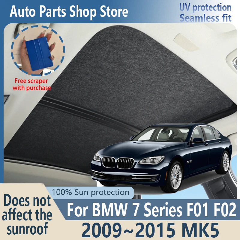 

Sun Protection For BMW 7 Series 2009~2015 Electrostatic Adsorption Fabric Car Panoramic Sunroof Insulation Visor Anti-UV Anti-UV