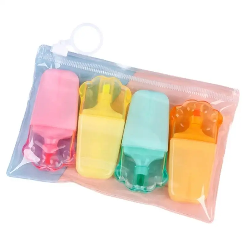 

Y1UB 4Pcs Highlighter Pen Fluorescent Marker Pen for Children Card Making Doodling