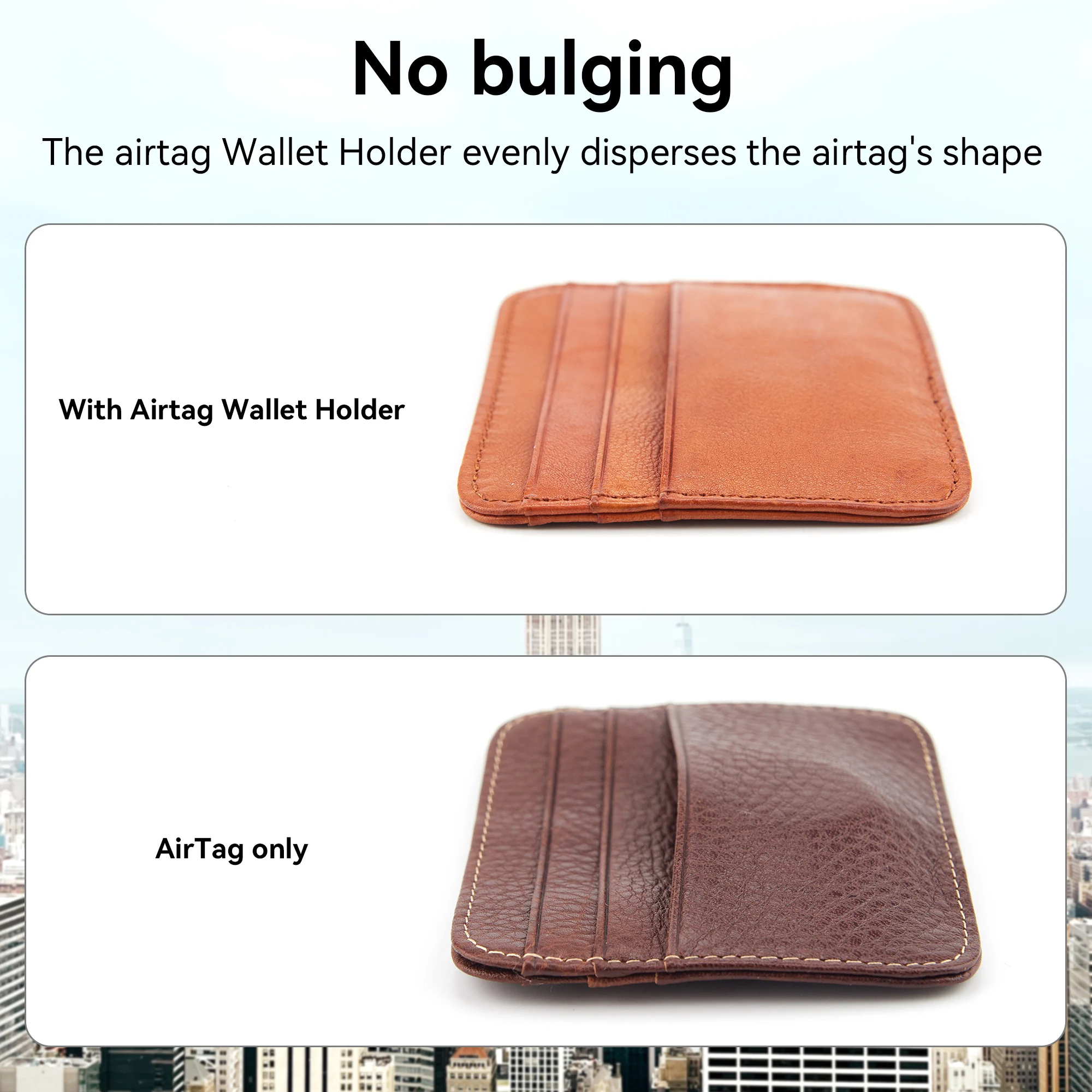 에어태그 지갑 케이스 슬림 얇은 카드 케이스 홀더, 애플 에어태그 액세서리 홀더, 분실 방지 에어태그 GPS 트래커 커버, 2 개