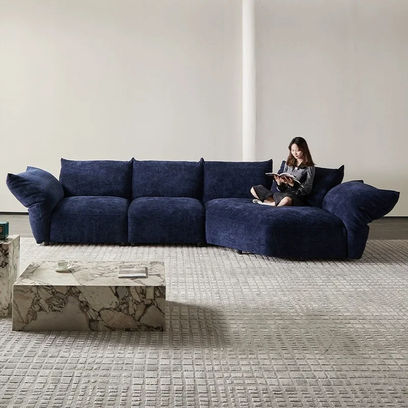 

Living room corner sofa, simple fabric, sofa combination