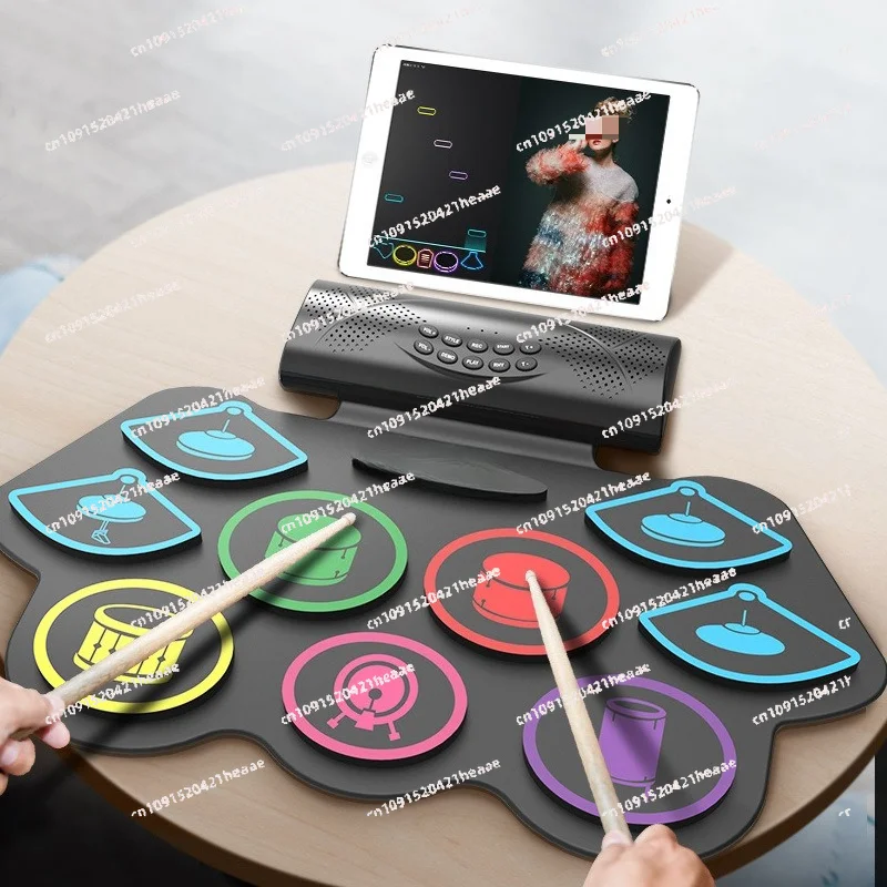 Suitable for beginners in hand roll electronic drums, drum stands, and percussion instruments