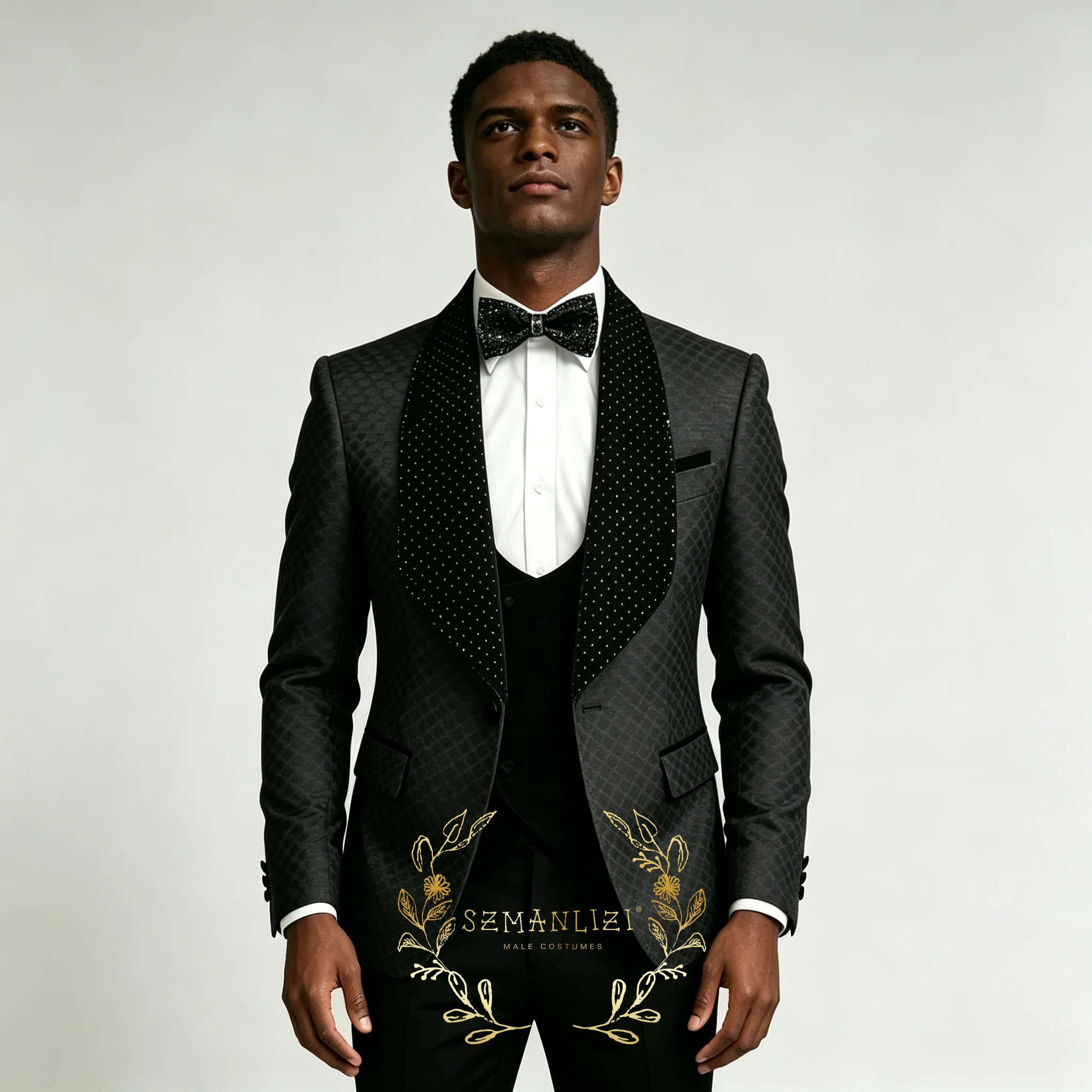 Мужской черный клетчатый костю – обзор и цена Men'S Formal Wear Attire