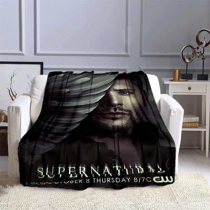 Movie Supernatural - Evil Power Printed Blanket, Fashion Warm Flange Blanket, Picnic Blanket, Bed Blanket, Birthday Gift