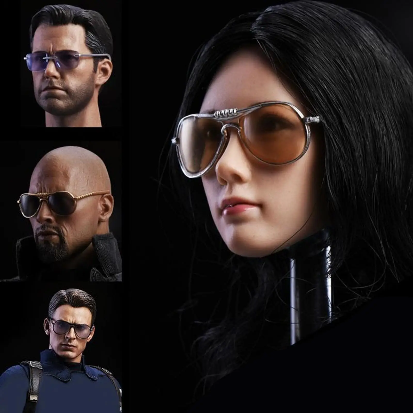 1/6 Mini Sunglasses Model Soldier Model Glasses for 12\