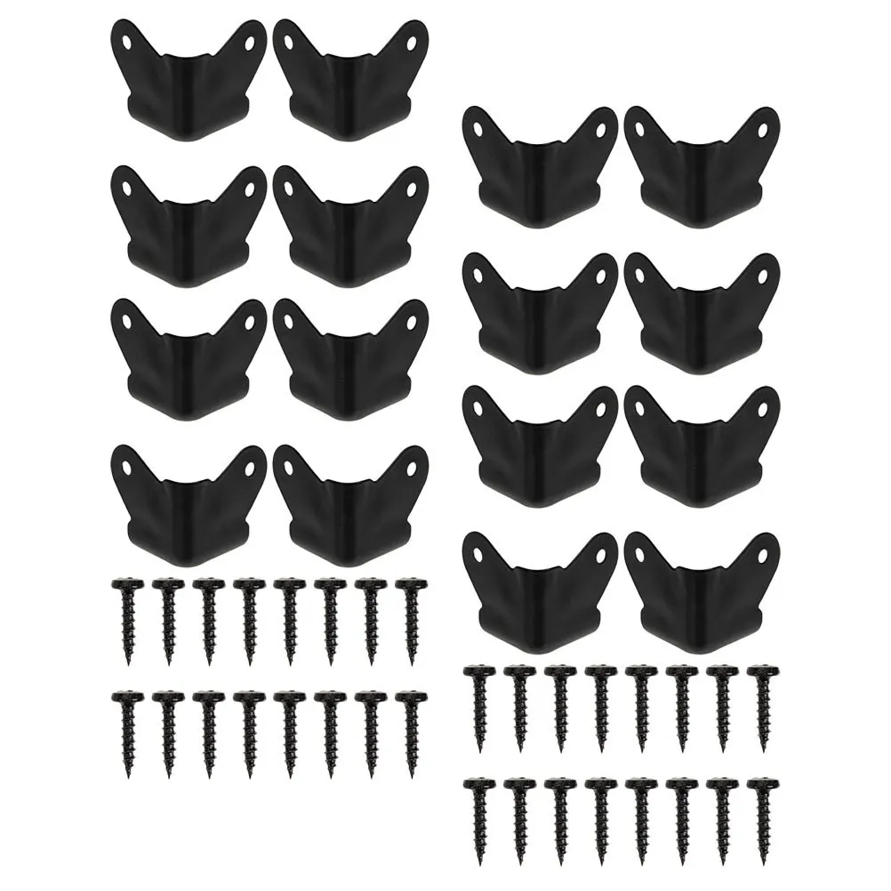

16Pcs Cabinet Speaker Corner Guards Sturdy Iron Anti Collision Protection Furniture Protectors Speaker Corner Protectors