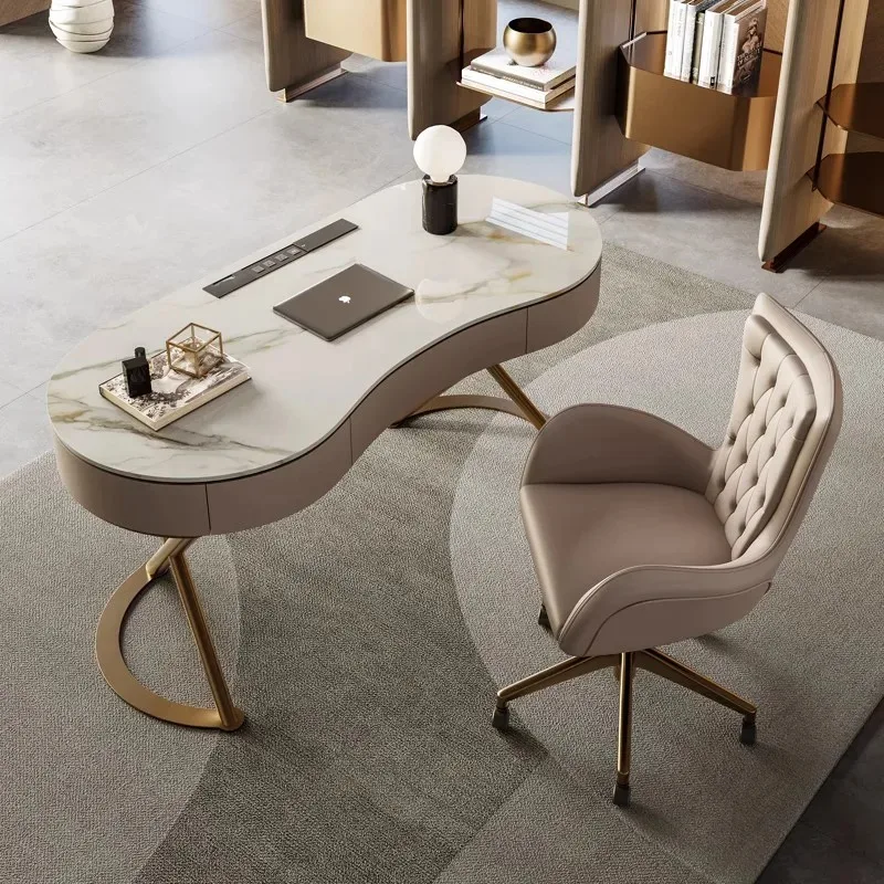 

Bedroom Luxury Office Table Aesthetic Upgrade Nordic Executive Office Desk Standing Specialty Mesa De Escritorio Furniture