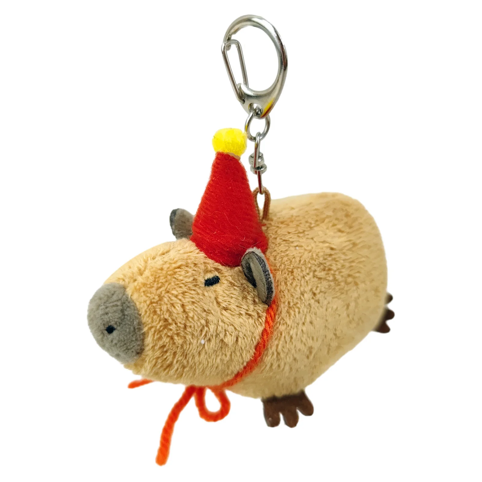 Lovely Capybara Plush Keychain Toy Stuffed Doll Soft Comfortable Skin-friendly Stuffed Doll for Kids Birthday Children's Day