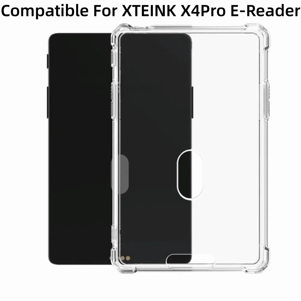 Soft TPU Protective Cover Shock Absorbing Transparent Protective Shell Scratch‑resistant EBook Reader Case for XTEINK X4Pro