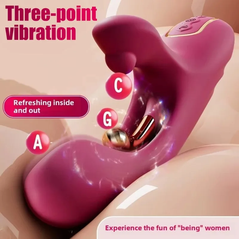 DUBNIY اللسان لعق الحلمة البظر ترفرف تهتز مثير Shoop G-بقعة البظر تحفيز المهبل تدليك Famale الاستمناء #1