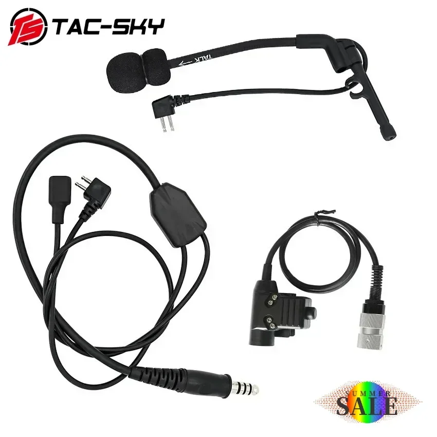 

TAC-SKY Comta Y-line kit compatible with 6-Pin U94 PTT or PELTO PTT Suitable for IPSC COMTA I II III XPI Shooting Headphone