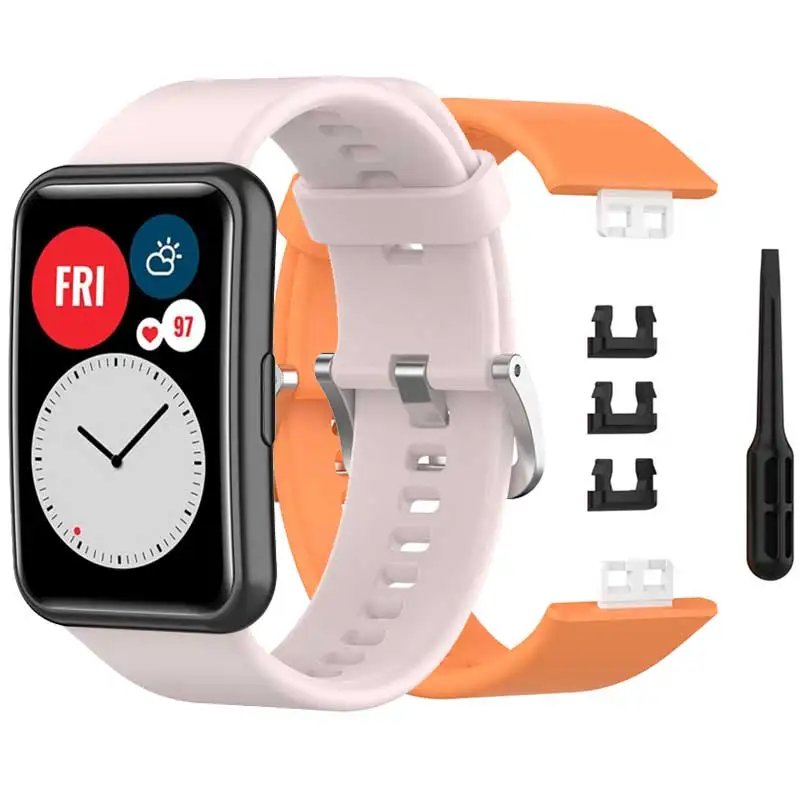 Silicone Band For Huawei Watch FIT Strap Smartwatch Accessories Replacement Wrist bracelet correa huawei watch fit 2021 Strap