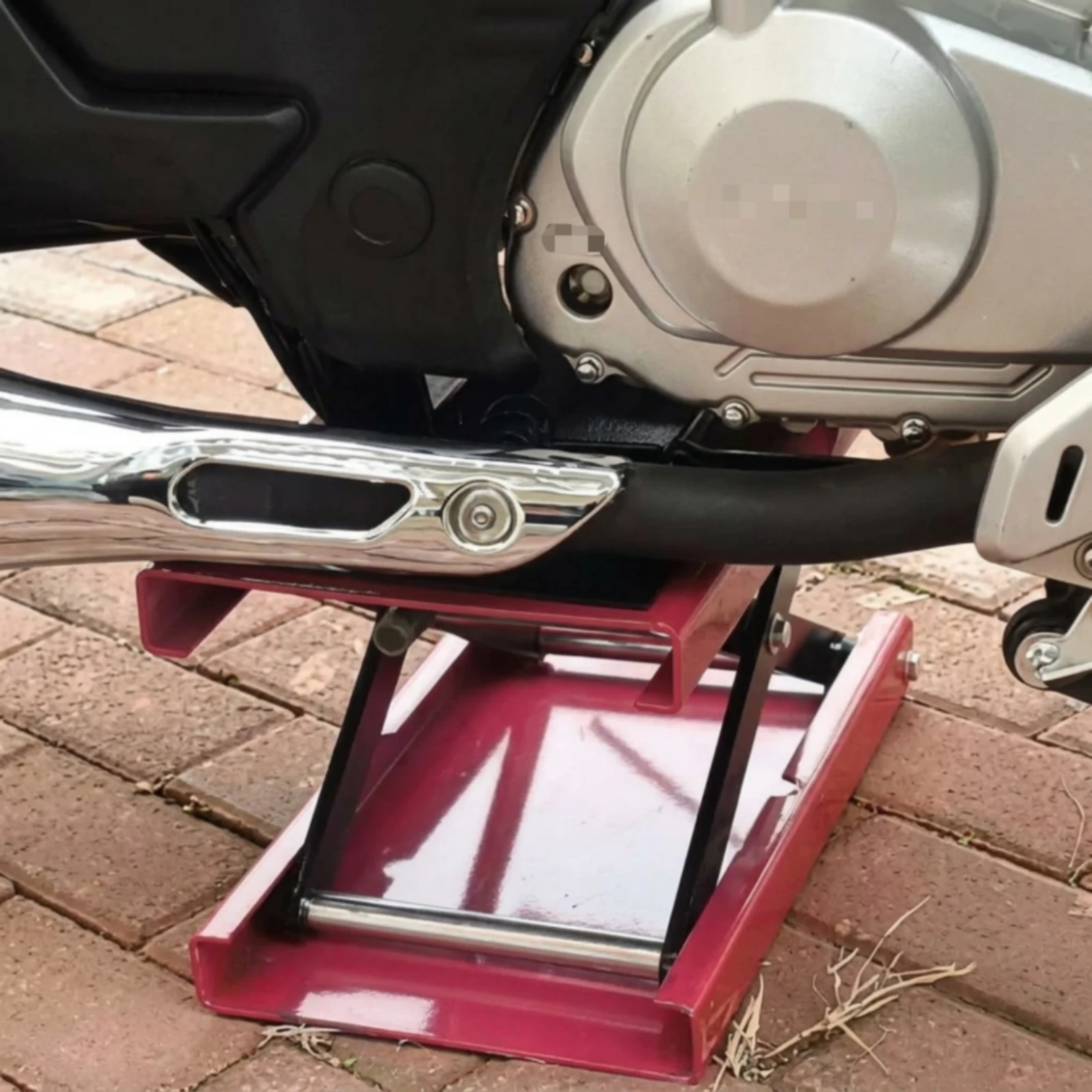 Motorcycle Lift Table Long-Lasting Motorcycle Lift with Hand Crank Hoist Stand Adjustable Easy to Use for Mechanics, Garage