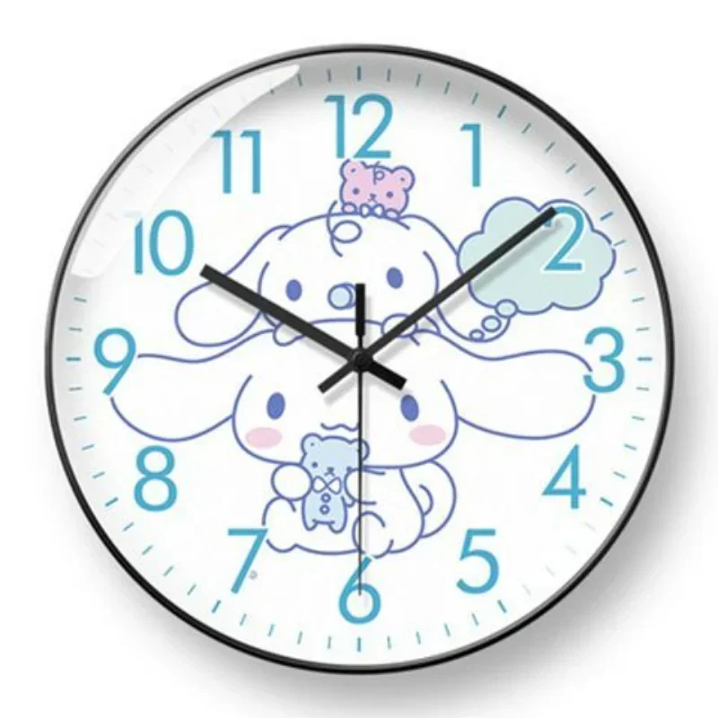 Cinnamoroll orologio al quarzo orologio da parete ragazze scuola ragazzi principessa camera Kawaii orologio casa camera da letto camera dei bambini muto figura anime