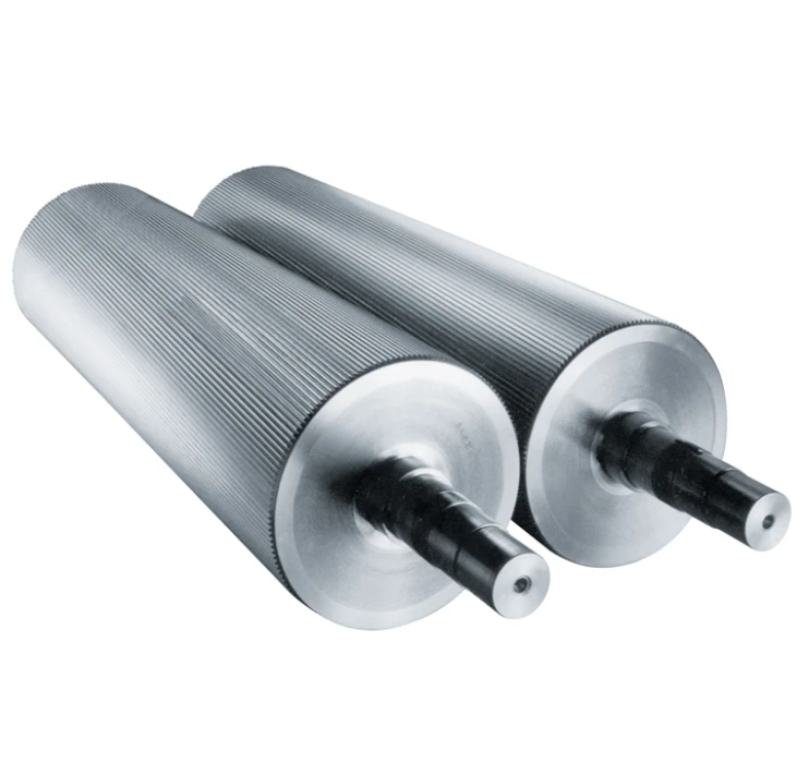 Para BUHLER MOVABLE PIN SHORT DFZA 82007 810 rodillo corrugado con Motor cromado duro rodillo de flauta corrugado