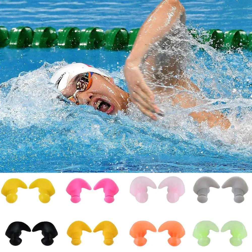 Water-Proof Silicone Swimming Gear Swimming Equipment Anti Noise Earplugs Ear Plugs Swimming Silicone Earplugs Ear Plugs