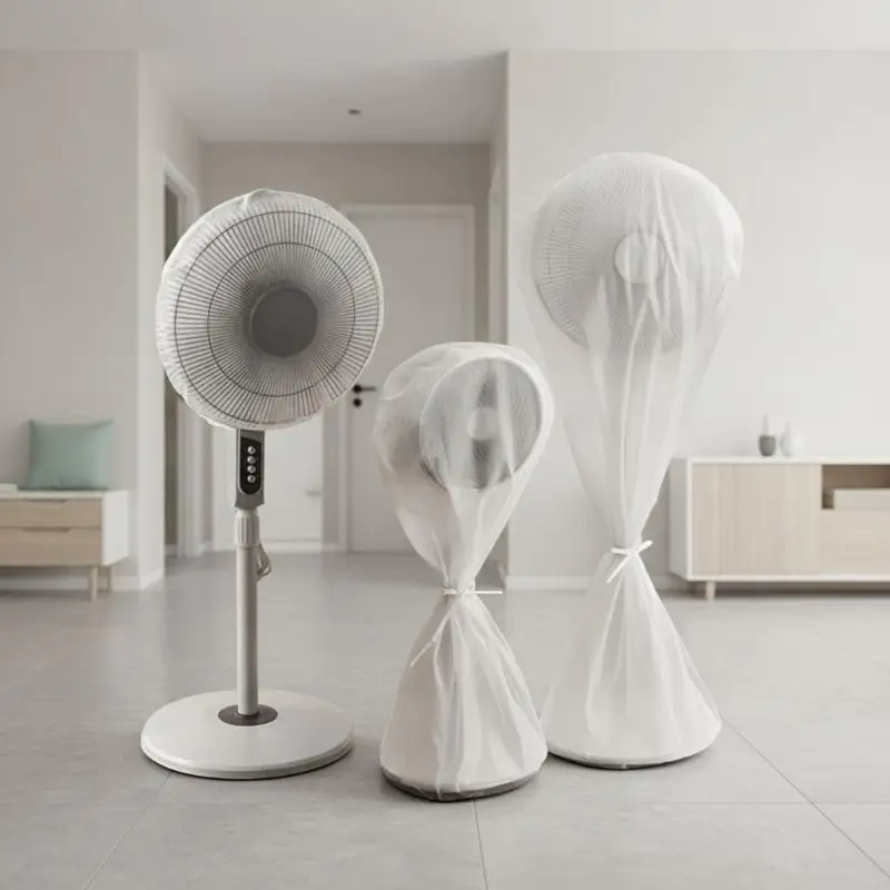 Universal PEVA Round Floor Fan Dust Cover Waterproof Washable Damp Resistant Protector For Electric Fan Storage Supply