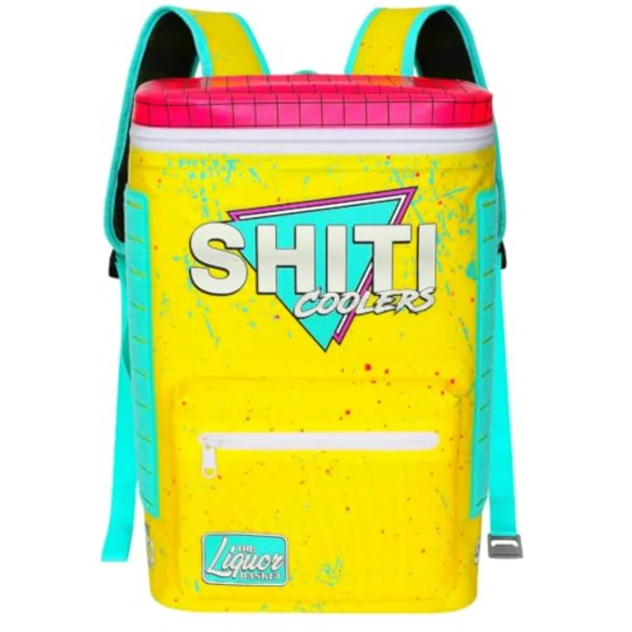 

Coolers for camping travel beach: soft insulated lunch box in navy blue, waterproof 24-hour ice retention, portable with adjust