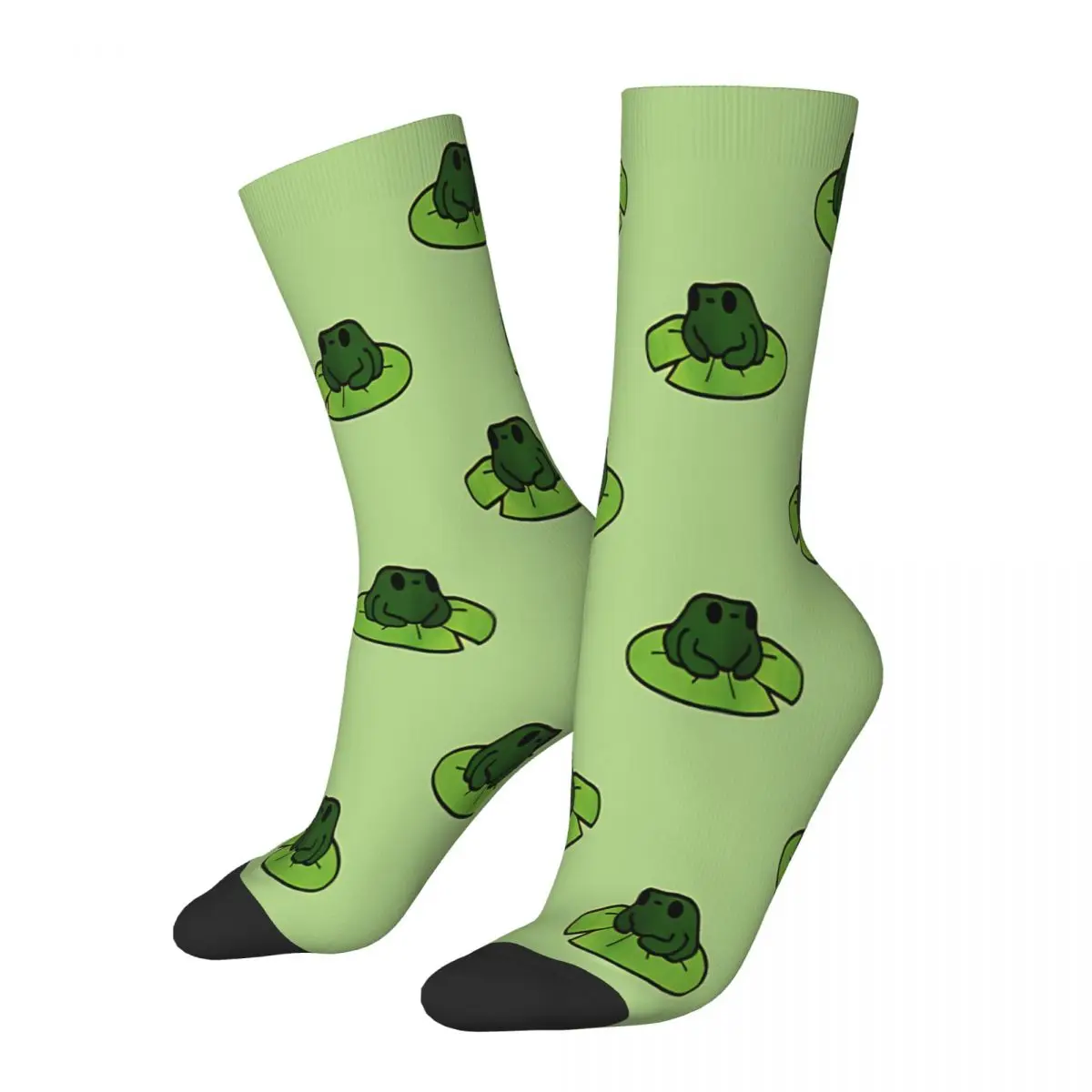 Lilypad Doodle Frog Socks Male Mens Women Winter Stockings Harajuku