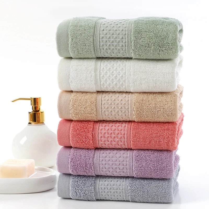 High quality pure cotton thickened Adult towels Soft and absorbent towels for both men women's household useDaily face washtowel