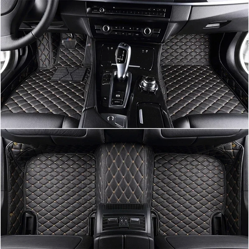 Original Car Floor Mats Flash Mat Leather Custom Foot Pads Automobile Carpet Car Cover For Dodge Charger 2014 2015 2016 2017 201