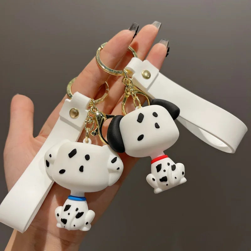 Disney Keychains 101 Dalmatians Cartoon Cute Dog Figure Keyring Kawaii Ornament Birthday Christmas Gifts for Kids Friends Toys