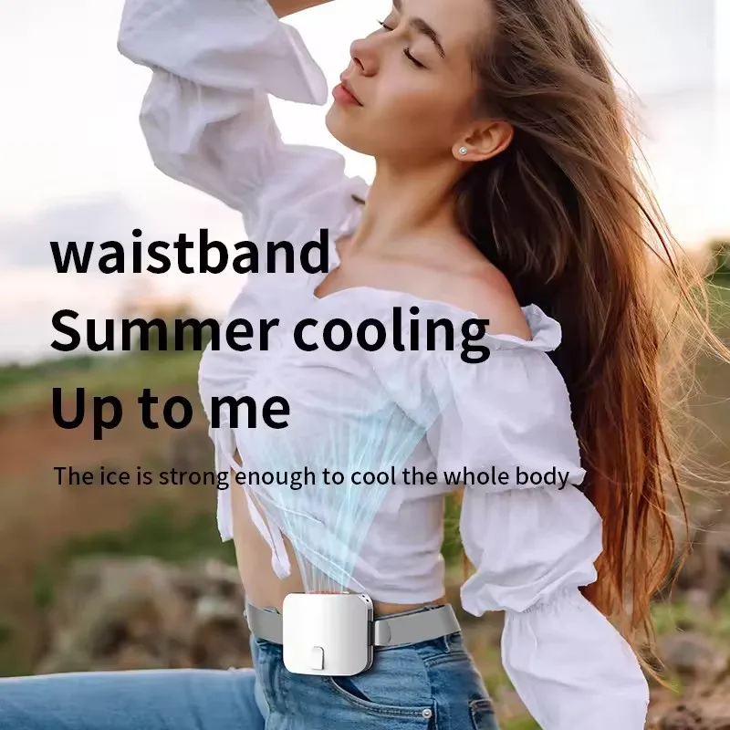 لوحة مروحة خصر محمولة جديدة بقدرة 10000 مللي أمبير في الساعة، مروحة شخصية، يمكن ارتداؤها بدون استخدام اليدين، جسم صغير للعمل في المزرعة في البناء الخارجي #5