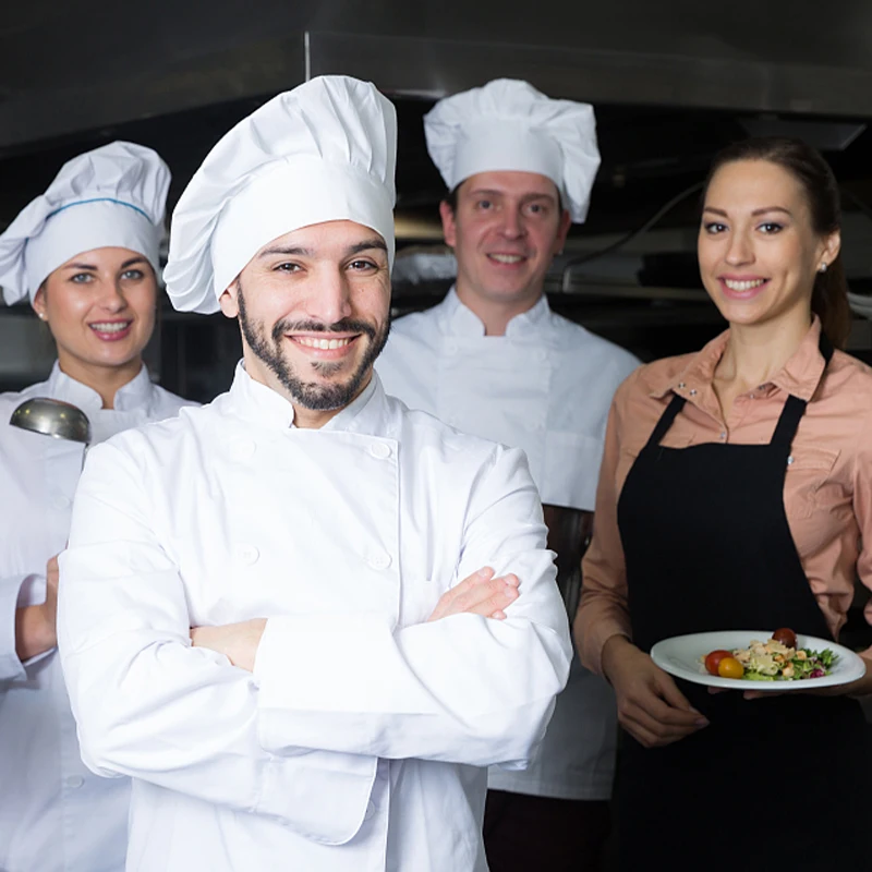 قابل للتعديل تقديم الطعام كوك قبعة 3/2/1 قطعة الشيف المطبخ قبعة العمل لخدمة الطعام فندق مطعم مقصف الطبخ المنزلي #6