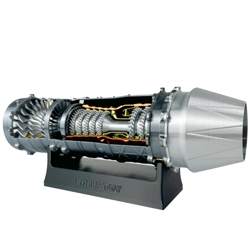 J-20 Fighter Model Turbojet Engine Model Toy Startable Aviation Engine Engine Toy Science Laboratory Teaching Aids DIY Handmade