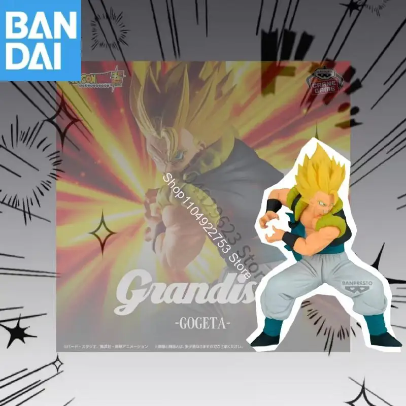 

BANDAI NAMCO BANPRESTO DRAGON BALL Grandista Gogeta ПВХ аниме фигурка модель в наличии подлинный фестиваль подарок в штучной упаковке настольное украшение