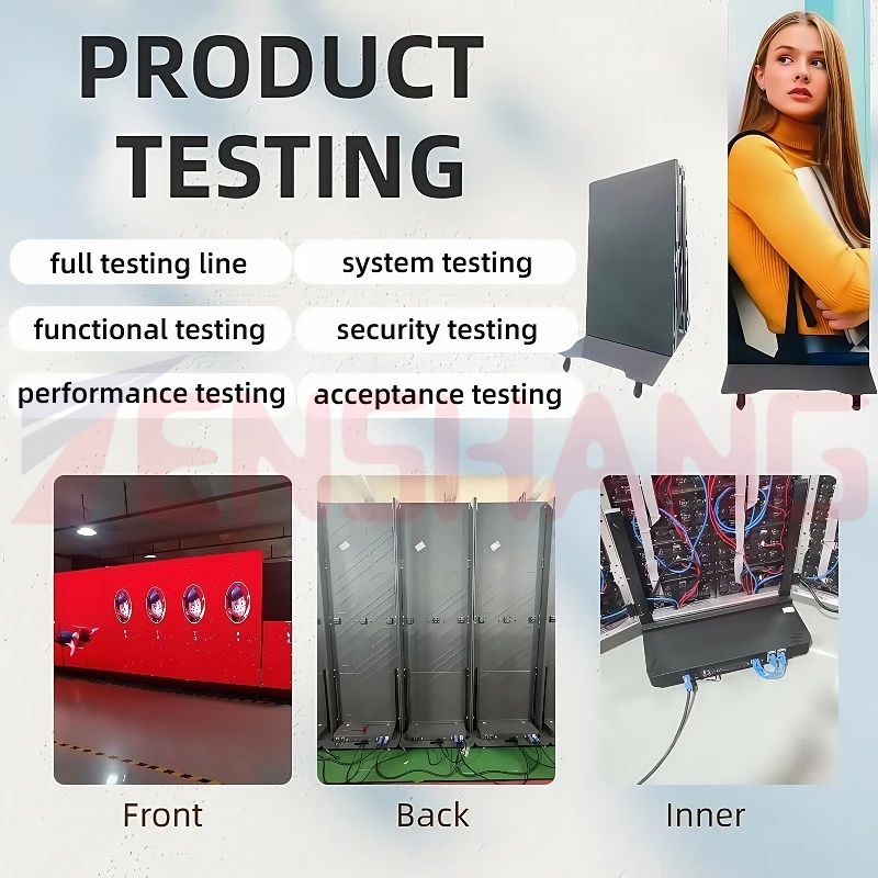 من خلال WiFi للتحكم في شاشة ملصق Led داخلية P1.86 P2.5 لوحة إعلانات كاملة الألوان Hd ملصق قائم شاشة LED #4