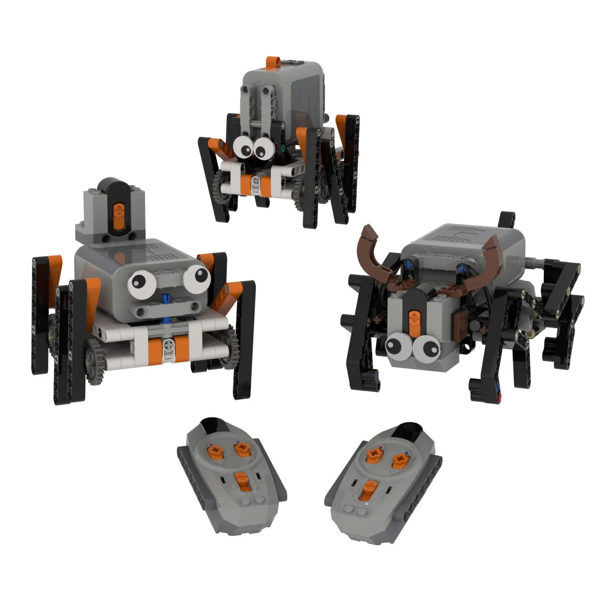 MOC Technic Building Blocks RC Hexapod Robot Bionic Spider Crawler Assembly Model Power Function Motor DIY Educational Toys