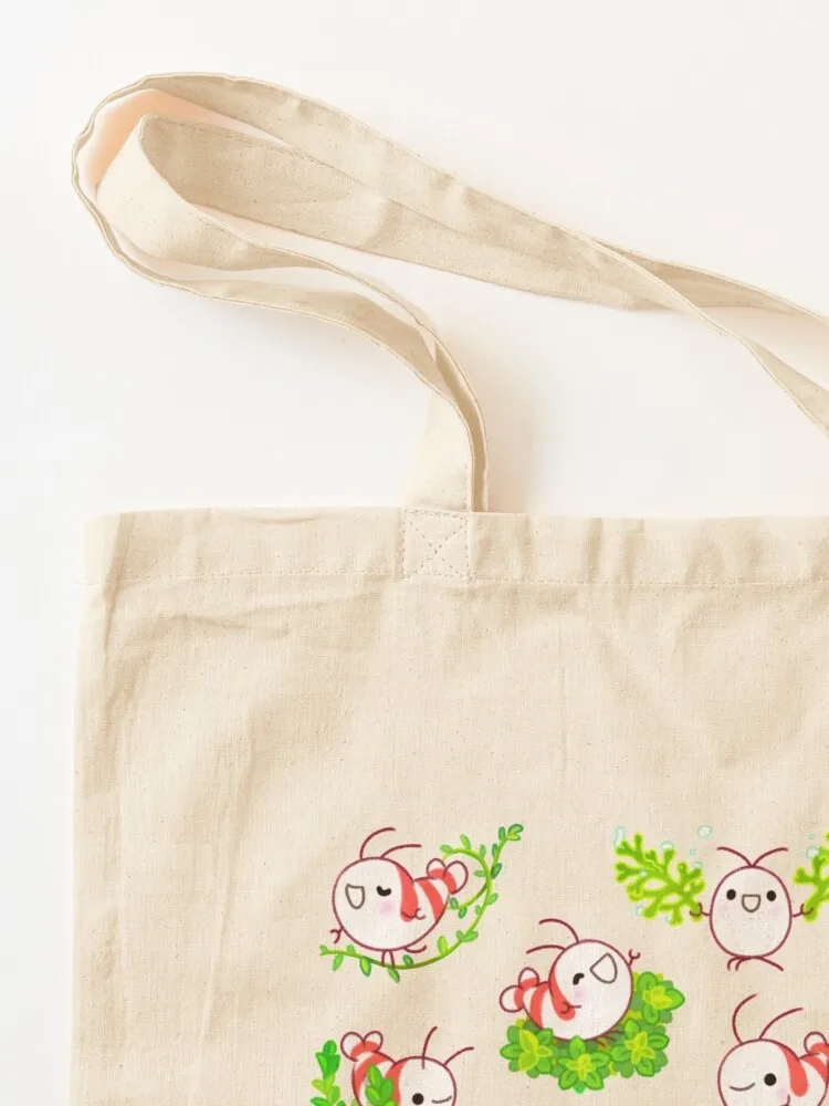 Shy shrimp and moss Tote Bag Handbags women tote bag Shopping bags Eco bag